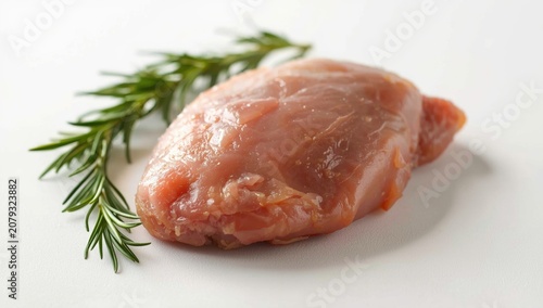 Raw chicken breast fillet w...