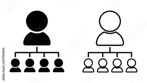 Fotografie Organizational Hierarchy Iconography