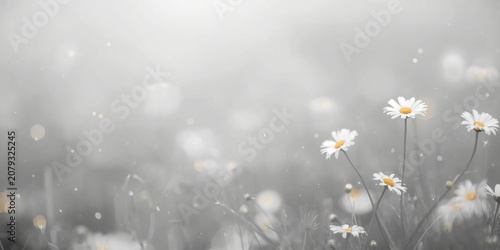 White daisies blooming in a...