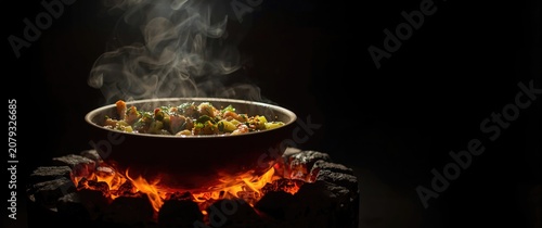 Vegetables cooking in a pot...