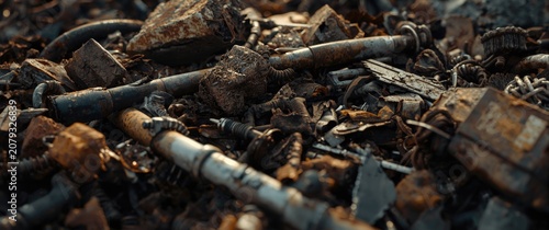 Scrap metal and discarded m...