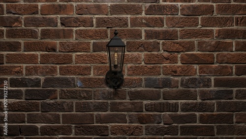 Wall-mounted lantern agains...