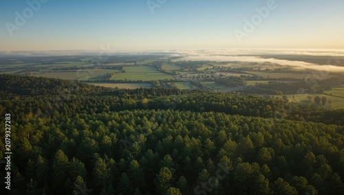 Summer aerial panorama feat...