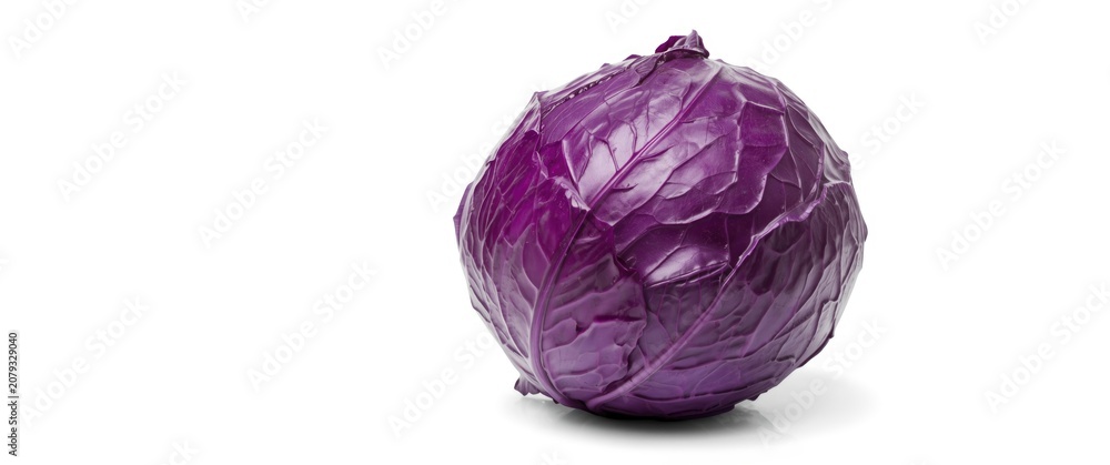 Obraz premium Purple cabbage on a white background