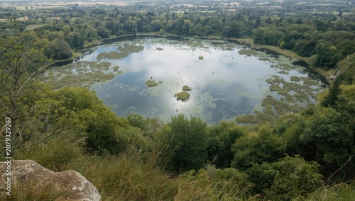Aerial view of a tranquil l...
