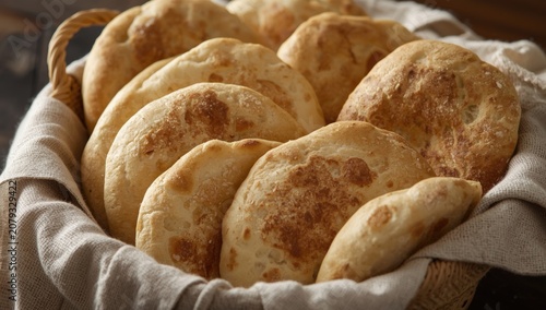 Soft textured pita bread ga...