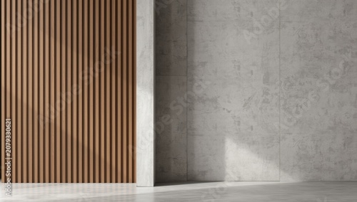 Vertical concrete accent on...