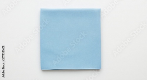 Top view of a light blue li...