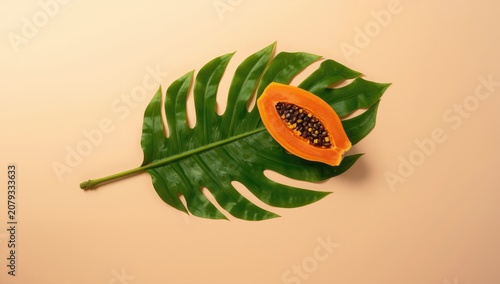 Isolated green leaf complem...