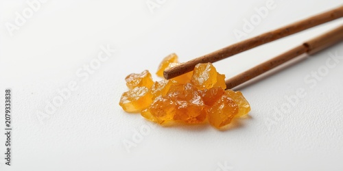 Brown sugar crystals with c...