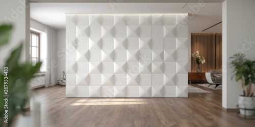 Textured white wall in mode...