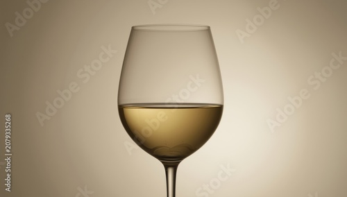White wine glass with light...