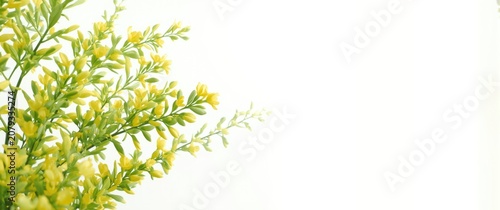 Vibrant yellow potted artif...