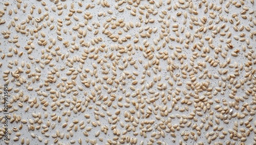 Top view capture of raw org...