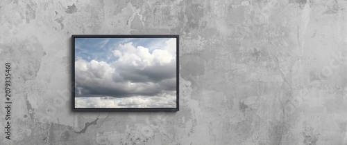 Minimalist grey photo frame...