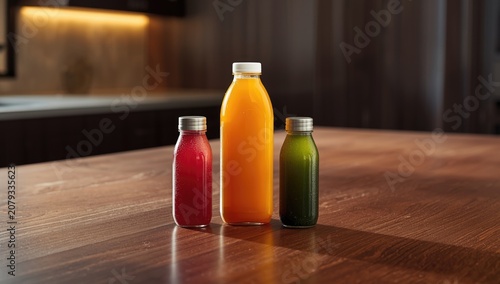 Three vegetable juice varie...