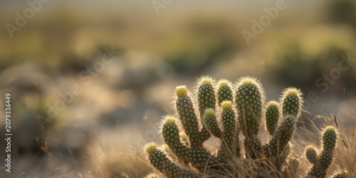 Cactus group in soft focus ...