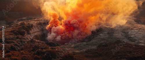 Intriguing sulfur crater sc...