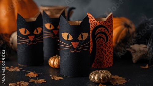 Black cat themed decoration...