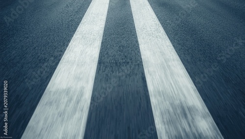 Close-up of white stripes o...