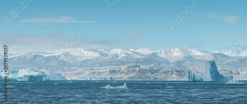 Winter arctic nature scene ...