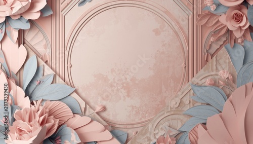 Pastel art deco geometric f...