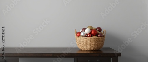 Plain desk showcasing seaso...