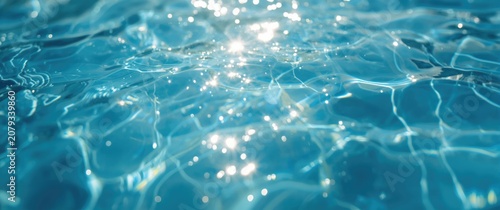 Rippling blue water surface...