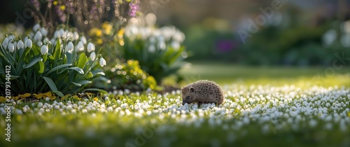 Content European hedgehog w...