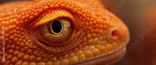 intense close up of an oran...