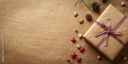 Gift wrapped in brown paper...