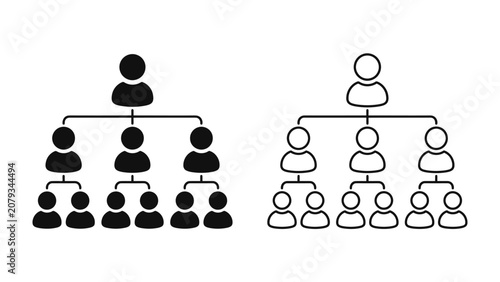 Foto Organizational Chart Icons