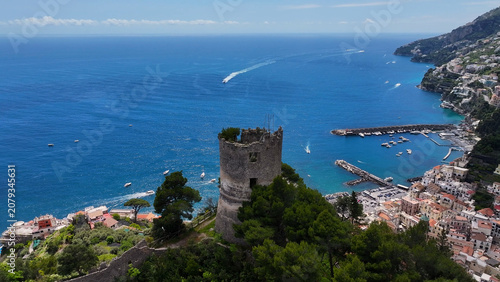 Canvas Print Amalfi Coast In Amalfi Salerno Italy