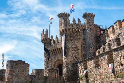 Εκτύπωση καμβά Castle of the Knights Templar in Ponferrada, León, Spain