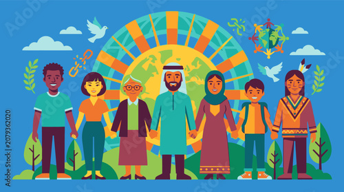 Cuadro en lienzo Global Human Rights Awareness Il… 202606210132 2
