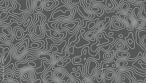 Topographic map lines, contour background. geographic grid map, Cartography Background. Modern design with White background with topographic wavy pattern design.