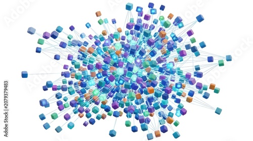 Abstract Network of Interconnected Cubes