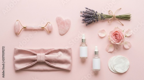 Pink Beauty Flat Lay Essentials