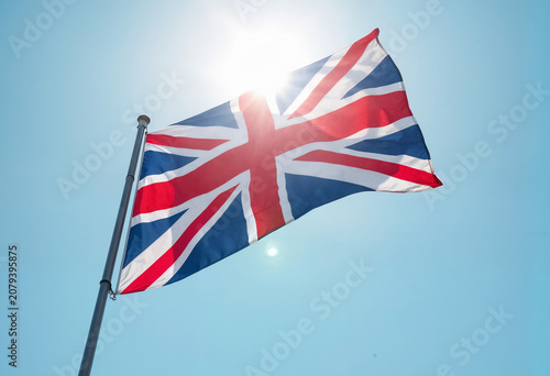 render union jack flag 3d