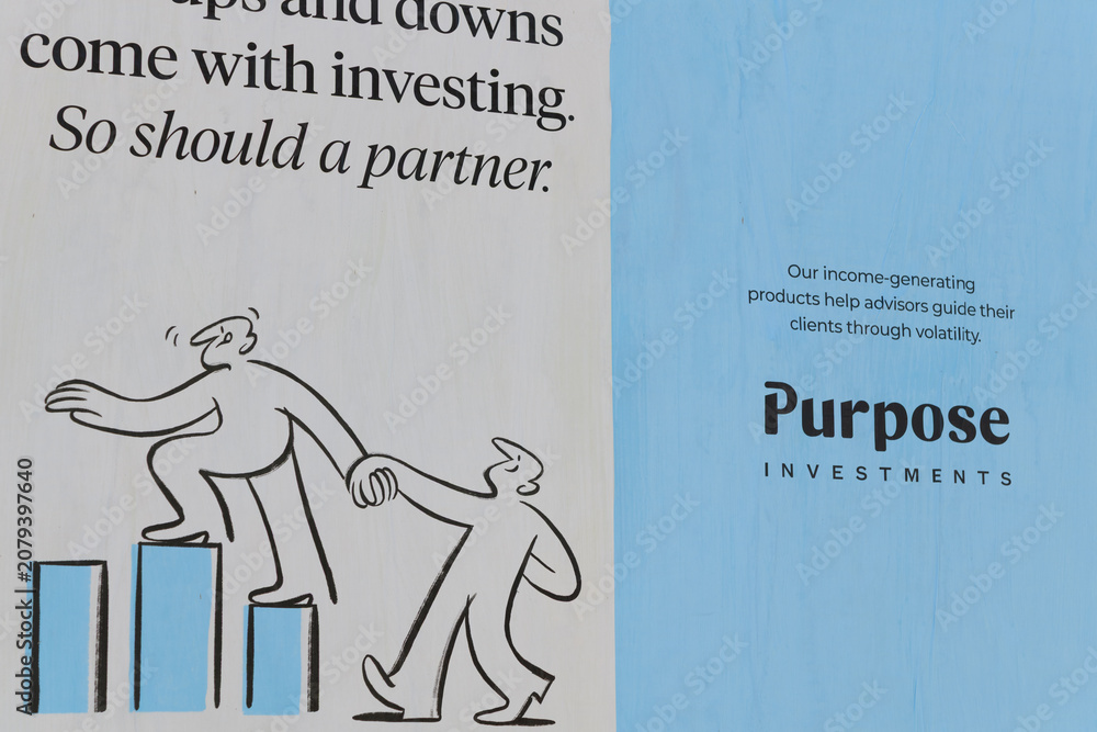 Obraz premium wheatpaste street posters in Toronto (Purpose Investments)