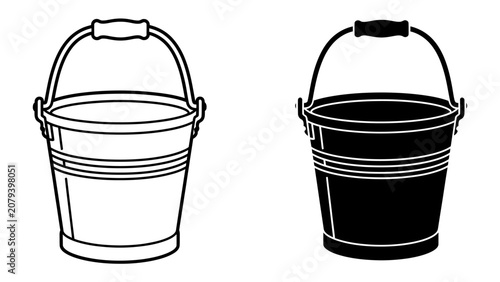 Two Buckets, One Filled with Light, One in Shadow