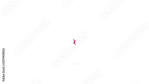Animated Green Check Mark and Red Cross Mark Icons Loop on White Background