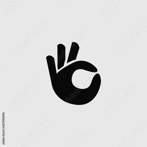 ok hand sign icon