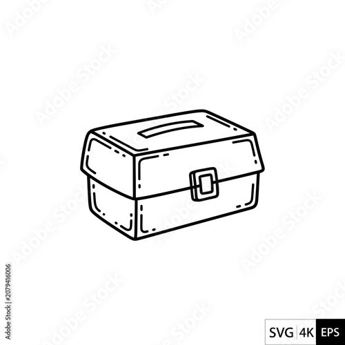 Fishing Tackle Box Illustration