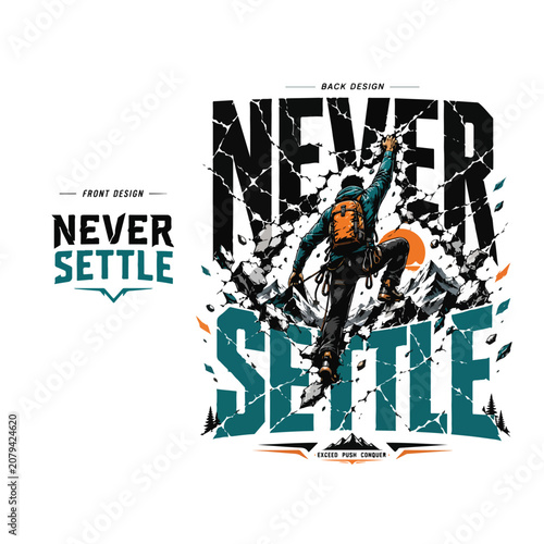 vector illustration of a man with a banner