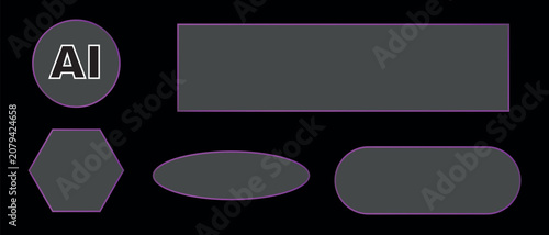  symbols and shapes for graphic design purposes  various geometric forms