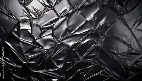 Dark Black Foil Glass Texture Background Abstract Gradient Bright Light Reflections And A Shiny Rough Textured Surface Premium And Elegant Glass Effect Background