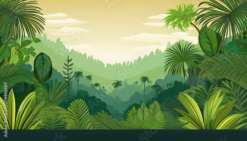 Natural Jungle Landscape Template
