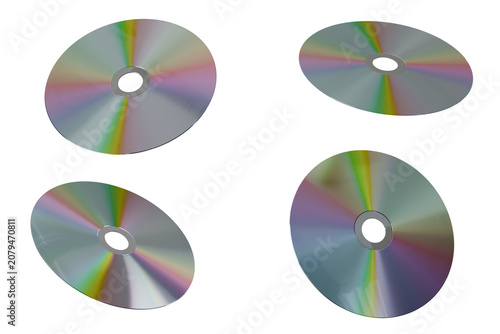 Compact disc isolated on white