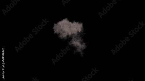 Cinematic Aerial Fire Explosion VFX with Alpha Background